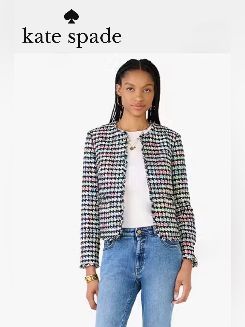 kate spade Tweed Jacket Size 8 NWOT ✨Final price✨